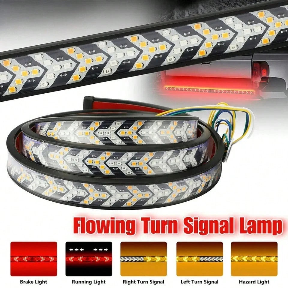 12-24V LED Tailgate Light Bar For Pickup Trucks, Dynamic Turn Signal Brake Reverse Tail Lights