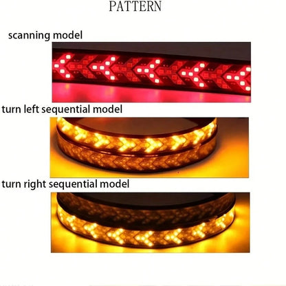 12-24V LED Tailgate Light Bar For Pickup Trucks, Dynamic Turn Signal Brake Reverse Tail Lights
