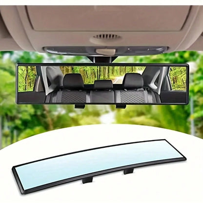 12" Clip-On Wide Angle Rearview Mirror- HD Anti-Glare Blind Spot Eliminator, Universal Fit For Car, Truck, SUV