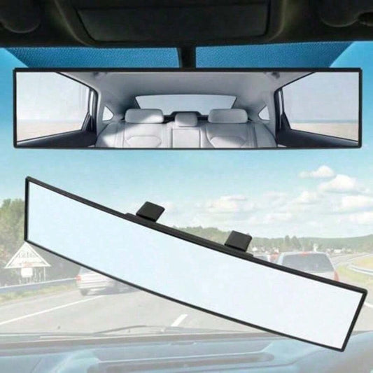 12-Inch Universal Wide Angle Rear View Mirror Accessories, Convex Panoramic Clip-On Rearview Mirror Suitable, SUVs, Trucks And Other Vehicles