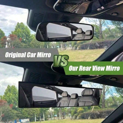 12-Inch Universal Wide Angle Rear View Mirror Accessories, Convex Panoramic Clip-On Rearview Mirror Suitable, SUVs, Trucks And Other Vehicles