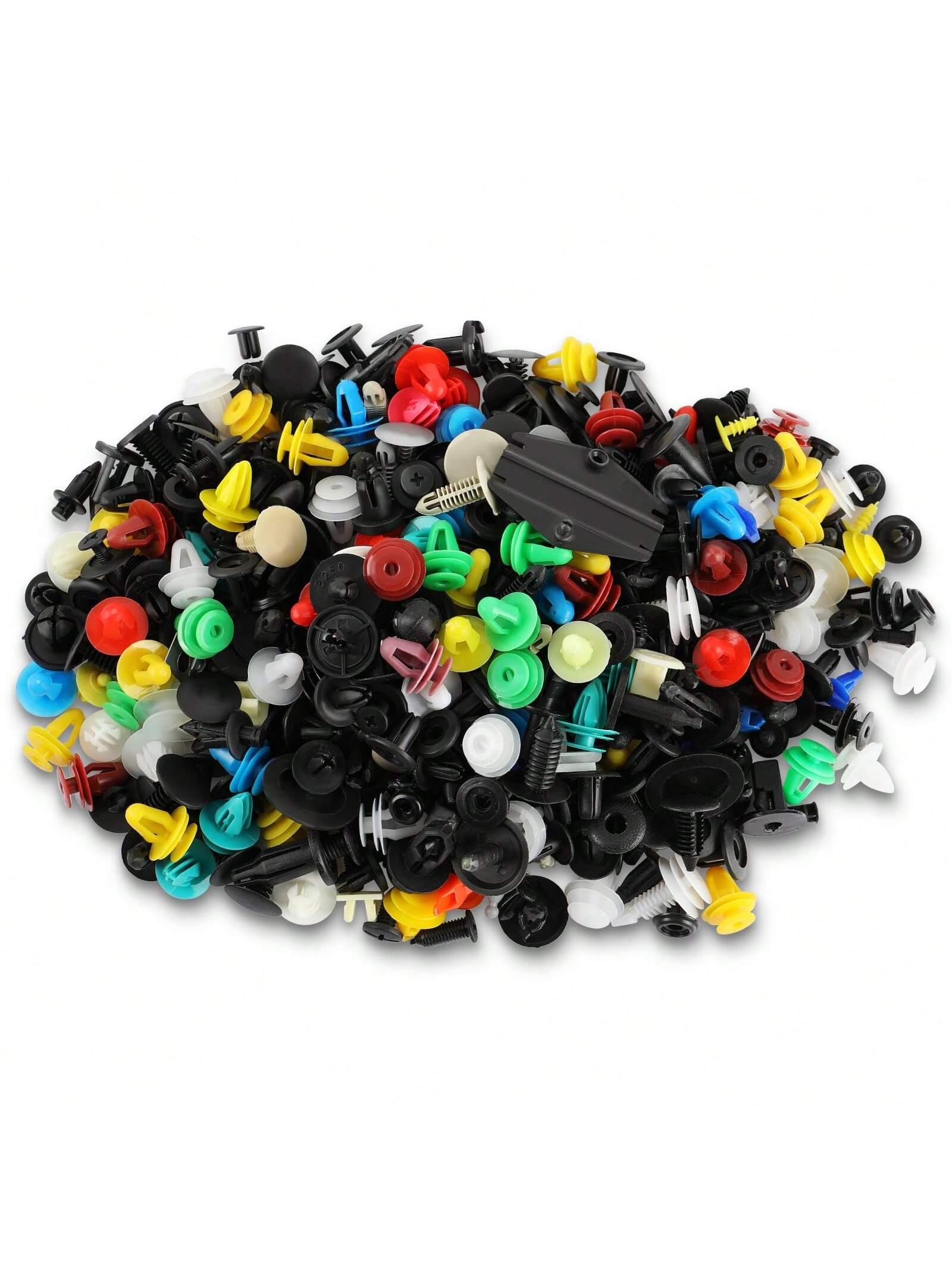 1240Pcs Car Push Retainer Clips & Auto Fasteners Kit,Universal Fit For Most Cars, 32 Most Popular Sizes Nylon Bumper Rivets With 10 Cable Ties And Fasteners Remover
