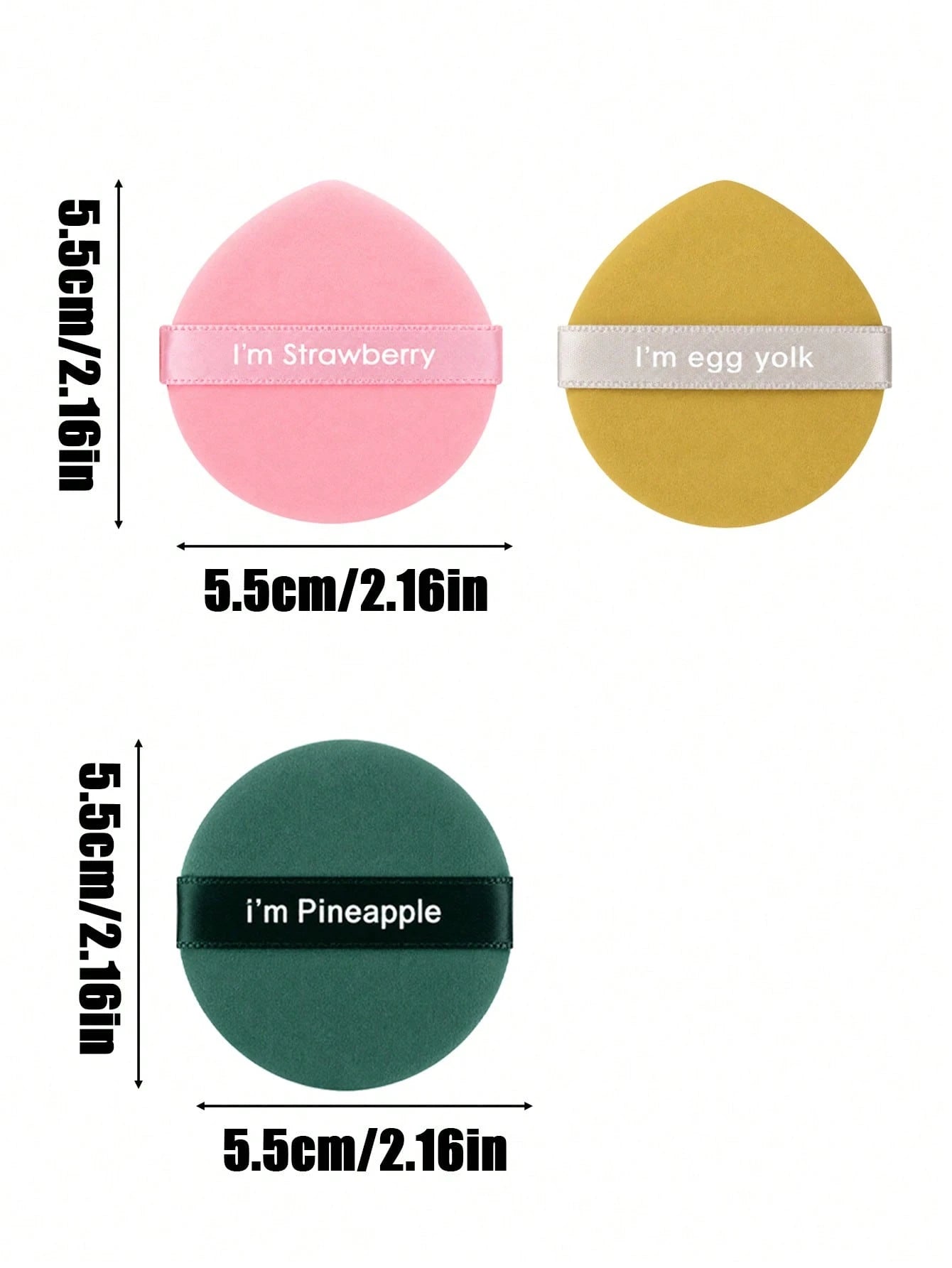 12pcs/7pcs/3pcs Multi-Functional Facial Makeup Cushion Powder Puff, Makeup Sponge, Dry And Wet Dual-Sided Use, Powder Puff, Fine Edging Resistant To Fraying, Makeup Sponge Quick And Even Application