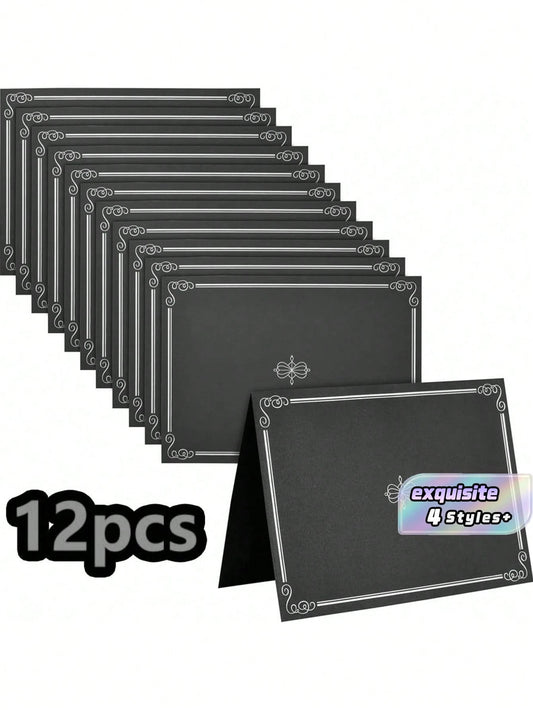 12Pcs Exquisite Certificate Folders, Premium Paper Diploma Covers, Durable Award & Certificate Holders, Ideal For Graduation Diplomas, Employee Awards And Honor Displays. Fits Papers In Size Of 28.45*