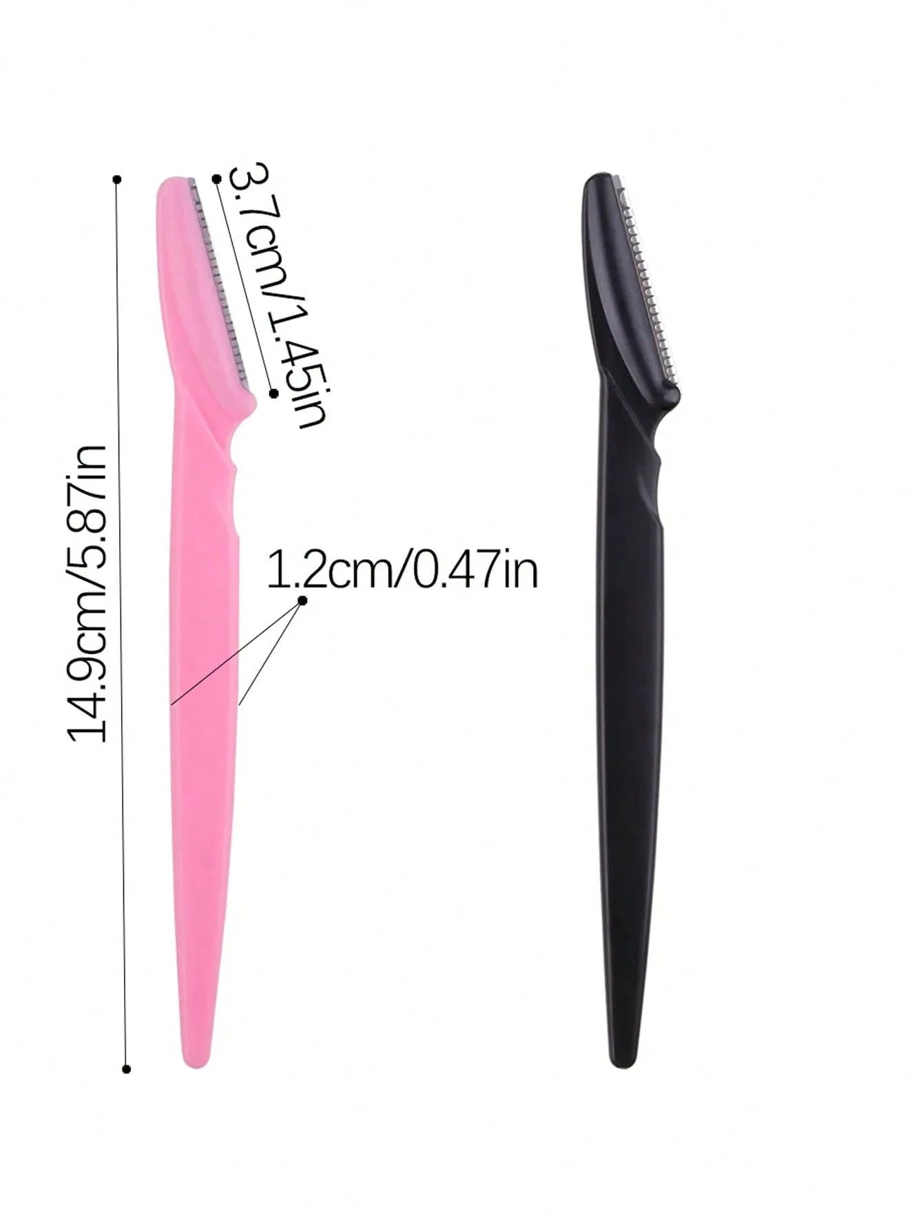 12pcs Women Eyebrow Razor, Face & Body Hair Trimmer, Shaver, Eyebrow Remover With Cover, Small Grooming Tool Set
