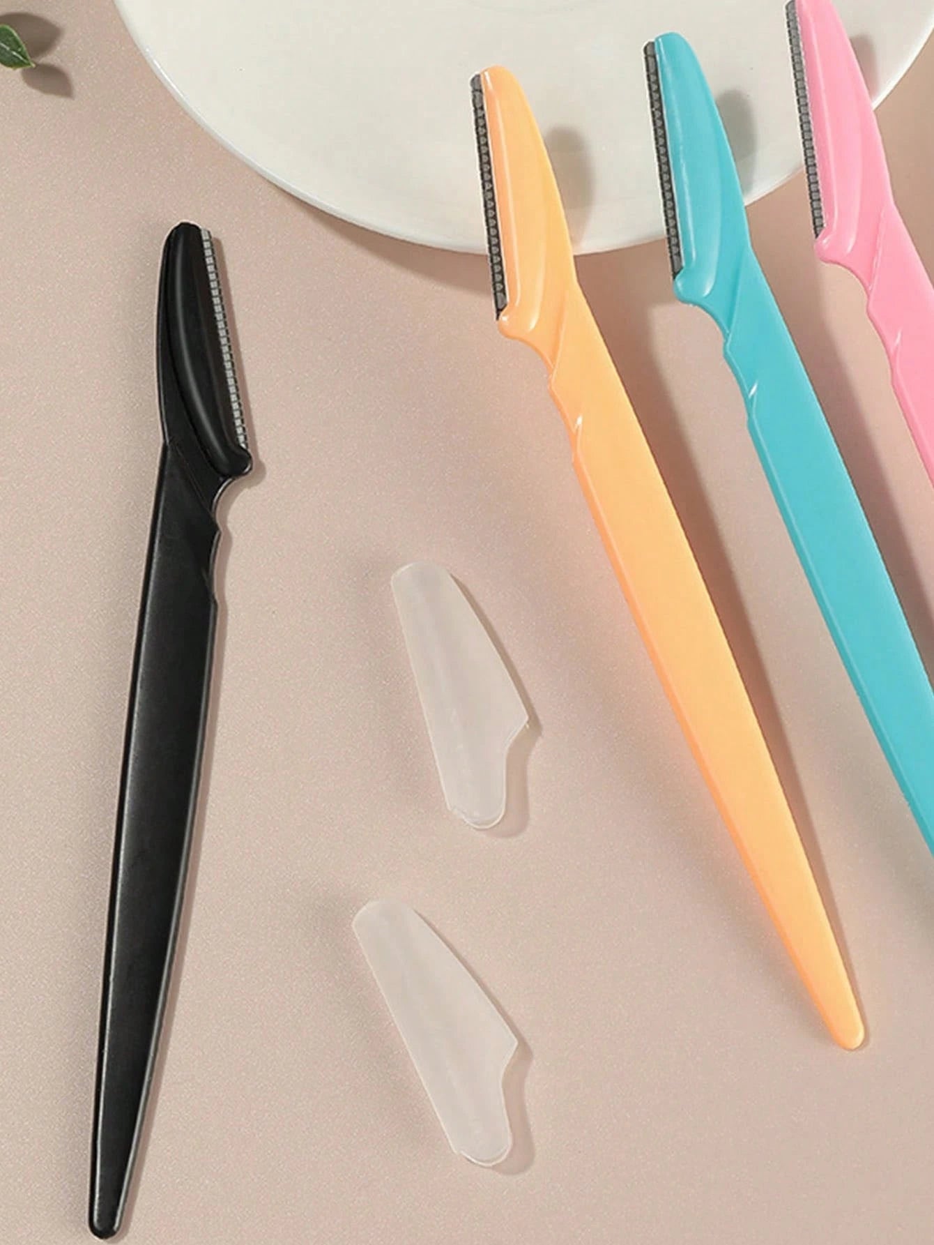 12pcs Women Eyebrow Razor, Face & Body Hair Trimmer, Shaver, Eyebrow Remover With Cover, Small Grooming Tool Set