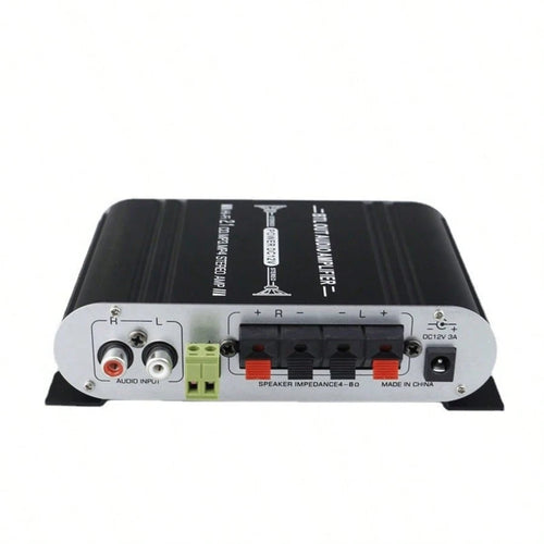 12V 400W 2.1-Channel Car Stereo Amplifier-High-Power Speaker Power Amplifier With Subwoofer Output, Can Adjust Bass Control Through RCA/AUX Input To Improve Sound Quality, Suitable For Car Stereo Upgr