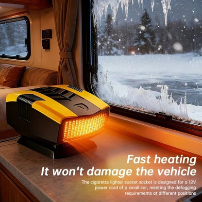 12V Portable Car Heater & Dehumidifier- 150W Fast Heating, Suitable For RVs, Campervans, Buses, Trucks- Compact Vehicle Heater With Overheat Protection, Compatible With 12V Power Systems