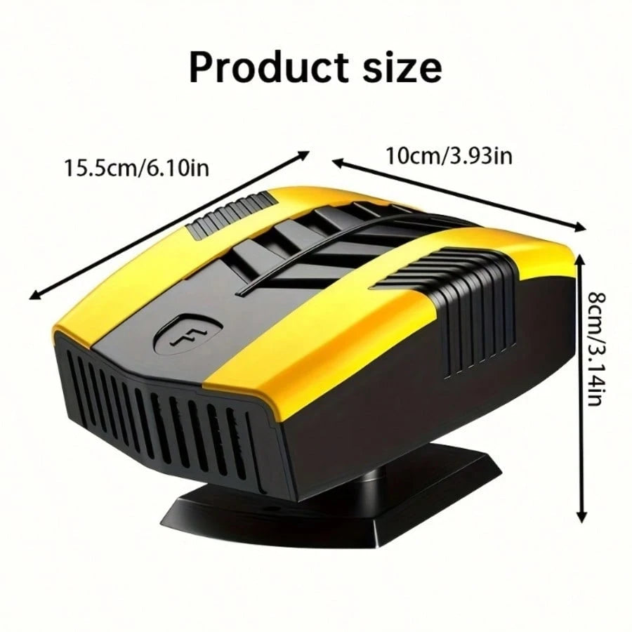 12V Portable Car Heater & Dehumidifier- 150W Fast Heating, Suitable For RVs, Campervans, Buses, Trucks- Compact Vehicle Heater With Overheat Protection, Compatible With 12V Power Systems