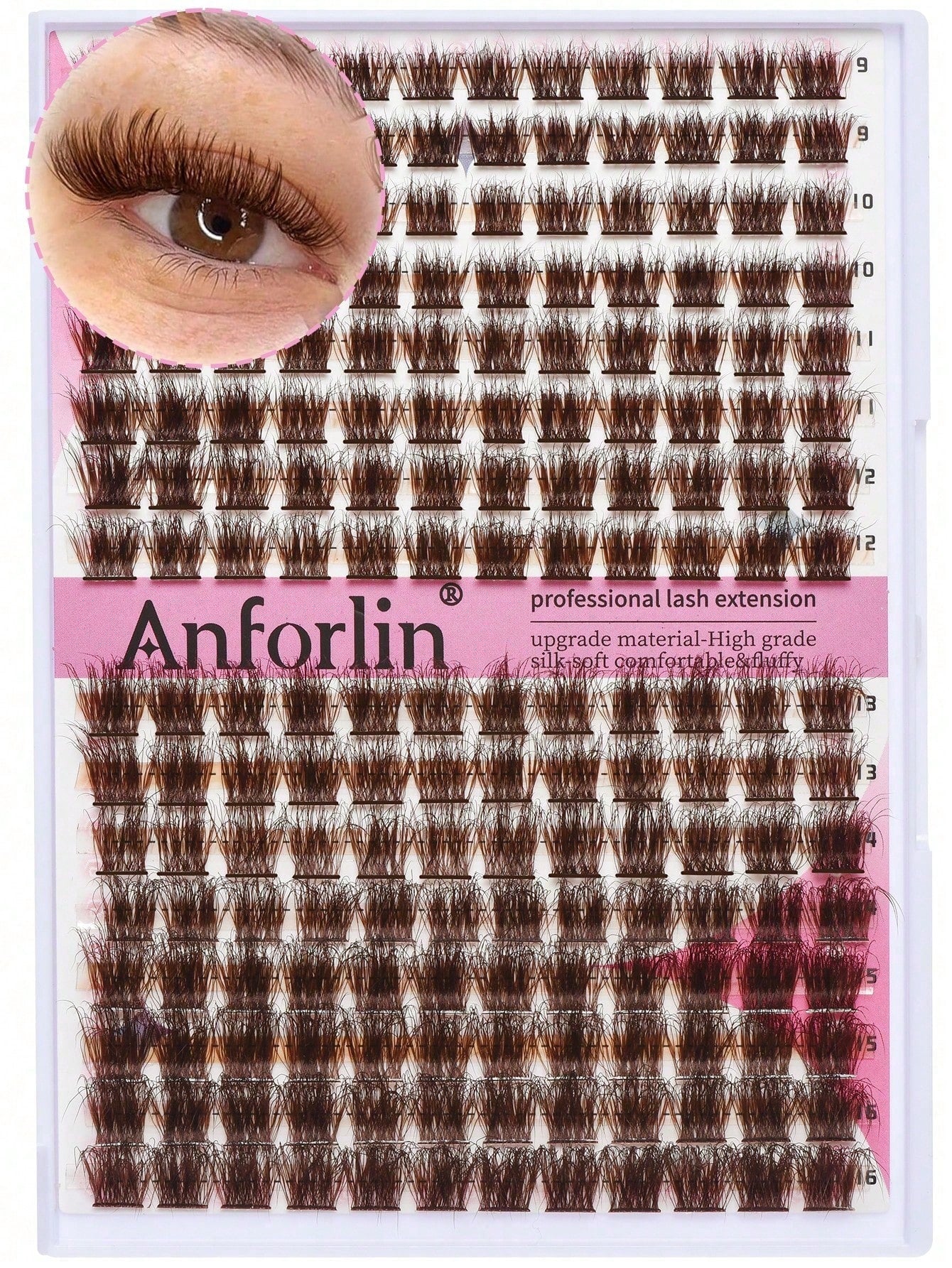 144 Clusters Eyelashes, Cross-Shaped Segmented And Dense DIY False Eyelashes, Eyelash Clusters, Single Eyelashes, Eyelashes, False Eyelashes
