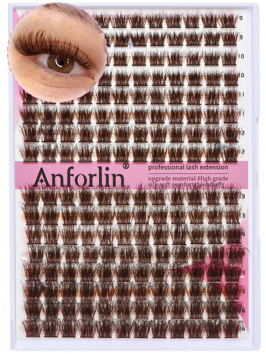 144 Clusters Eyelashes, Cross-Shaped Segmented And Dense DIY False Eyelashes, Eyelash Clusters, Single Eyelashes, Eyelashes, False Eyelashes