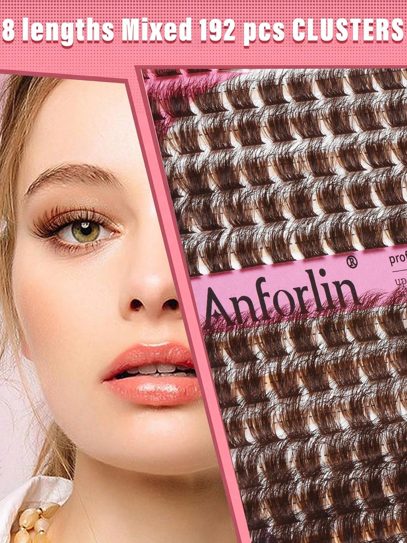 144 Clusters Eyelashes, Cross-Shaped Segmented And Dense DIY False Eyelashes, Eyelash Clusters, Single Eyelashes, Eyelashes, False Eyelashes
