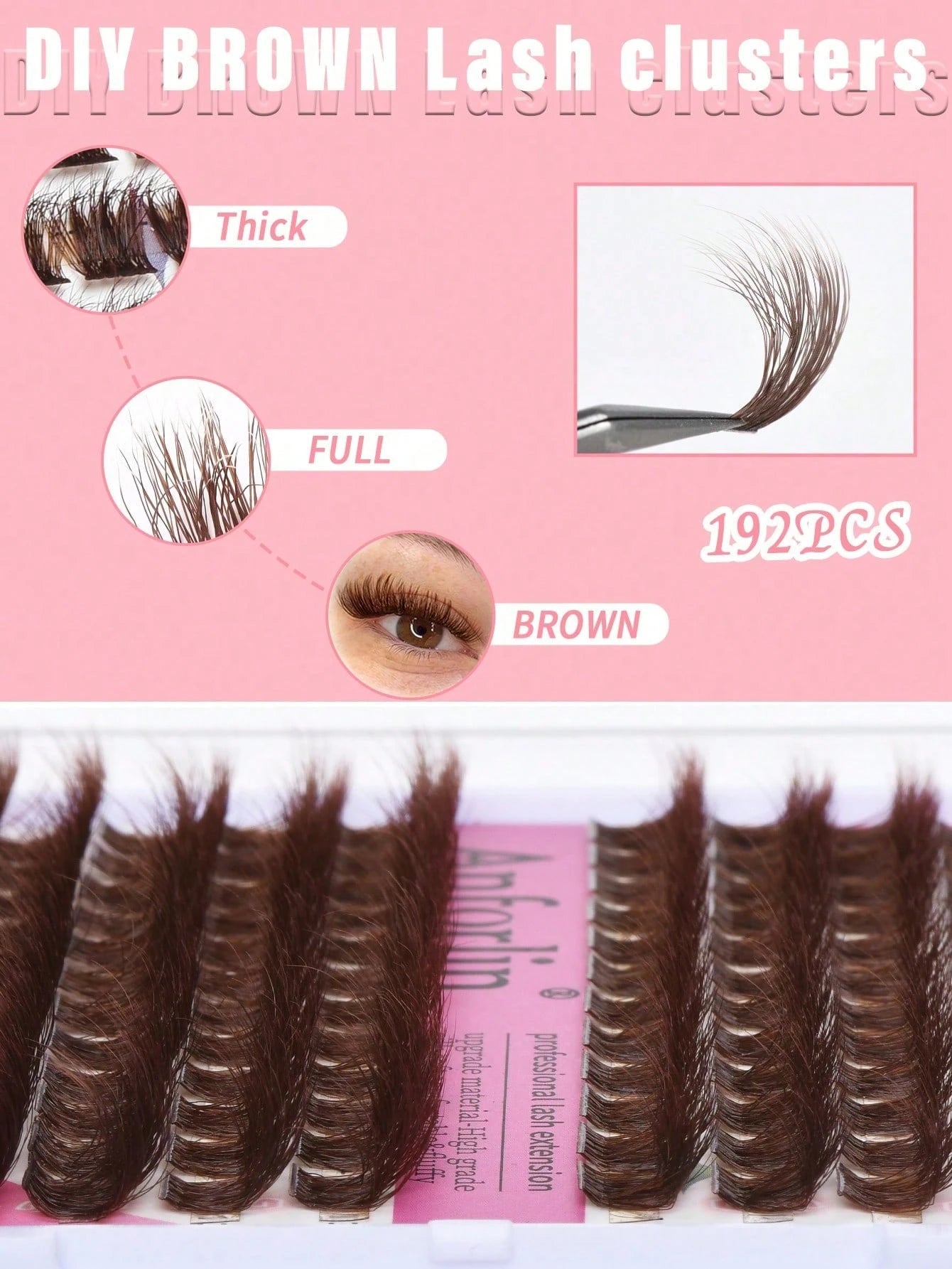 144 Clusters Eyelashes, Cross-Shaped Segmented And Dense DIY False Eyelashes, Eyelash Clusters, Single Eyelashes, Eyelashes, False Eyelashes