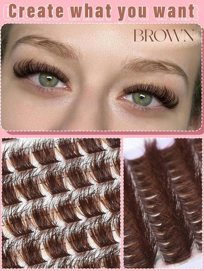 144 Clusters Eyelashes, Cross-Shaped Segmented And Dense DIY False Eyelashes, Eyelash Clusters, Single Eyelashes, Eyelashes, False Eyelashes