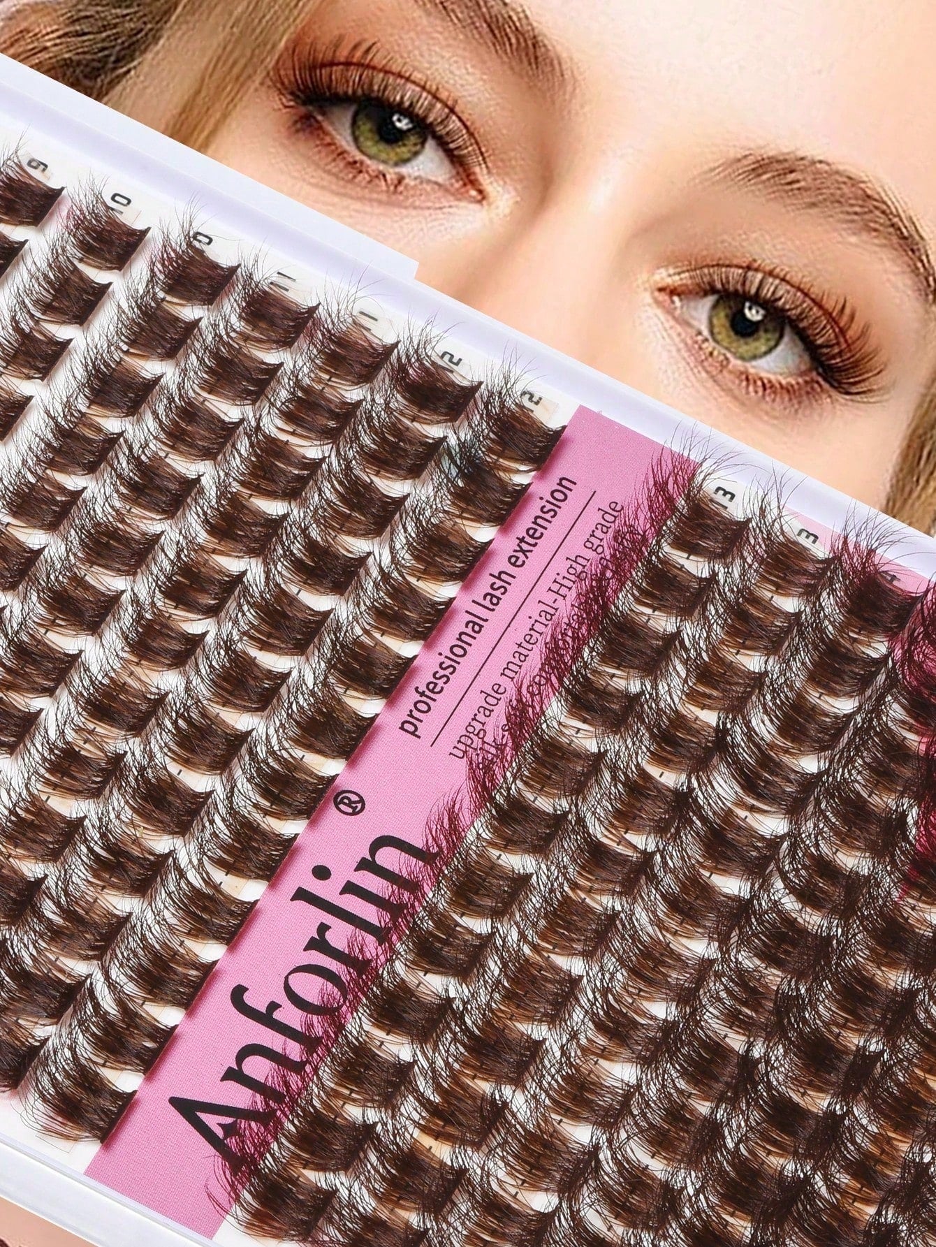 144 Clusters Eyelashes, Cross-Shaped Segmented And Dense DIY False Eyelashes, Eyelash Clusters, Single Eyelashes, Eyelashes, False Eyelashes