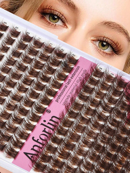 144 Clusters Eyelashes, Cross-Shaped Segmented And Dense DIY False Eyelashes, Eyelash Clusters, Single Eyelashes, Eyelashes, False Eyelashes