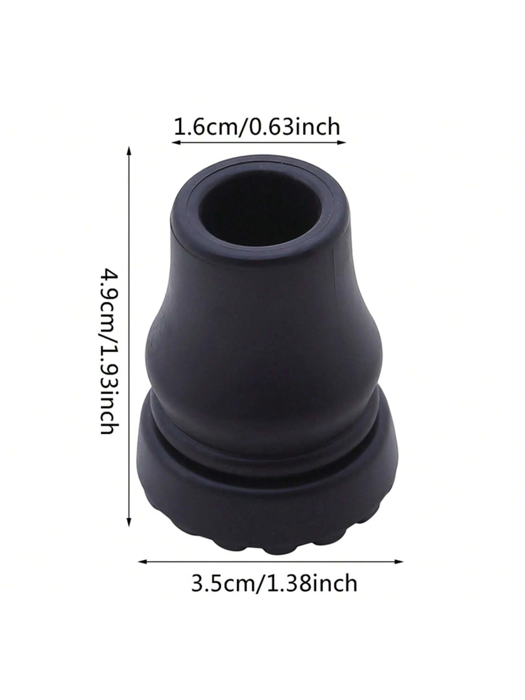16mm, 19mm, 22mm Anti-Slip Rubber Tip Caps, Suitable For Canes, Walking Sticks, Crutch Tips, Deck Protectors, Hiking & Trekking Poles, With Strap