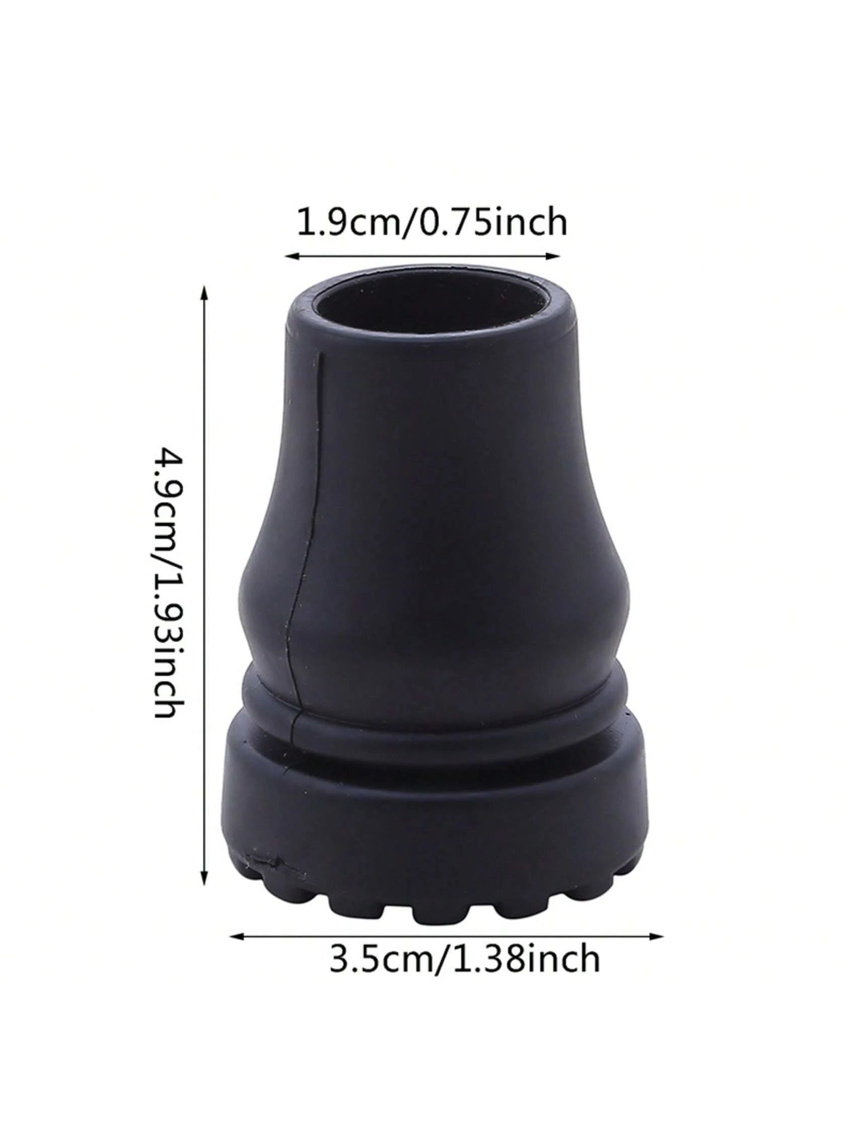 16mm, 19mm, 22mm Anti-Slip Rubber Tip Caps, Suitable For Canes, Walking Sticks, Crutch Tips, Deck Protectors, Hiking & Trekking Poles, With Strap