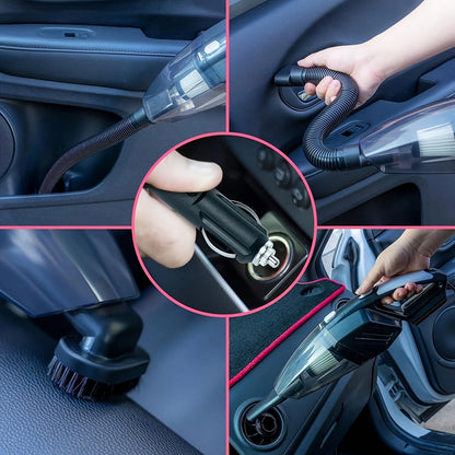 19-Piece Purple Car Maintenance Tool Set, High-Power Handheld Dust Remover, Cleaning And Car Wash Kit, Interior Car Cleaning Combo.