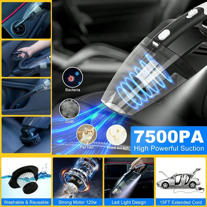 19-Piece Purple Car Maintenance Tool Set, High-Power Handheld Dust Remover, Cleaning And Car Wash Kit, Interior Car Cleaning Combo.