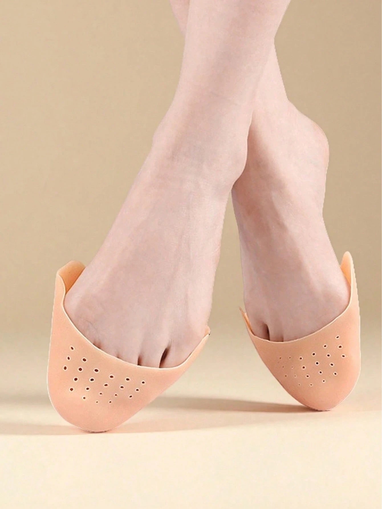 1Pair Silicone Ballet Toe Pads, Toe Protector For High Heels, Anti-Friction Toe &Forefoot Cushion Insoles