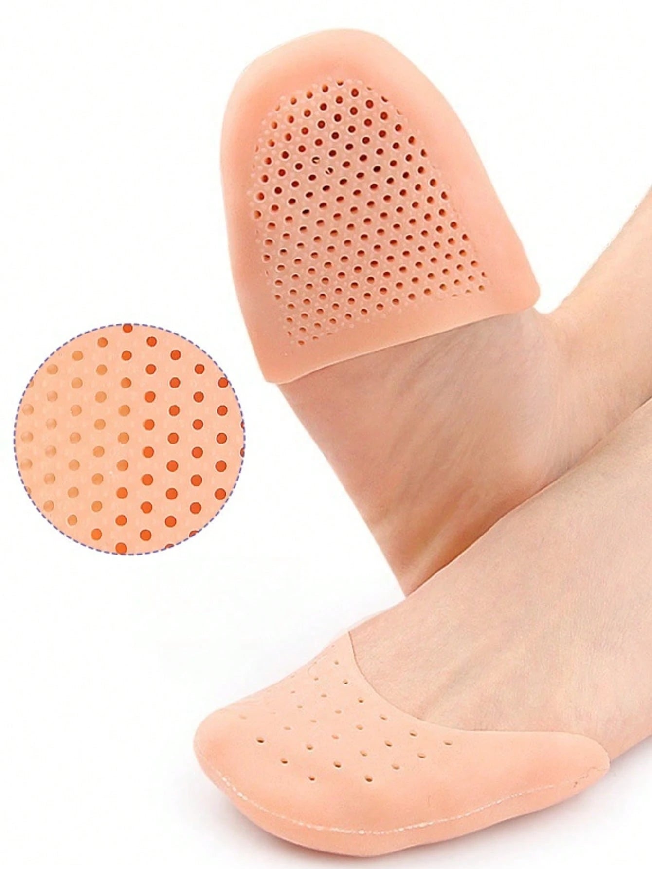 1Pair Silicone Ballet Toe Pads, Toe Protector For High Heels, Anti-Friction Toe &Forefoot Cushion Insoles