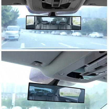 1pc 11.81 Inch Panoramic Convex Rearview Mirror, Built-In Clip-On Wide Angle Rearview Mirror, Effectively Reduces Blind Spots, Increases Driving Visibility