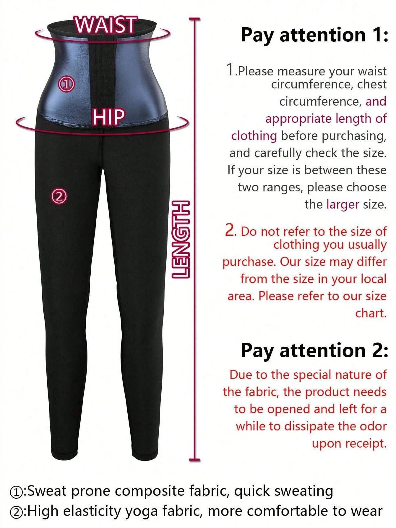 1pc 2025 Autumn & Winter Women High Waist Sports Pants, Butt Lifting Sauna Shaping Pants, Women Sportswear Spring Fall
