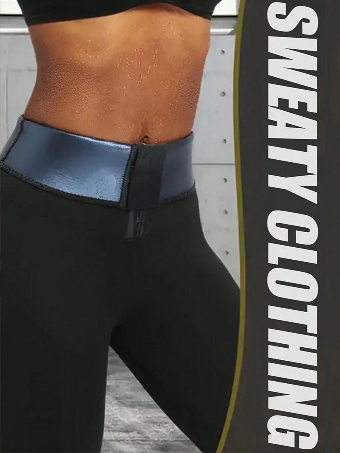 1pc 2025 Autumn & Winter Women High Waist Sports Pants, Butt Lifting Sauna Shaping Pants, Women Sportswear Spring Fall