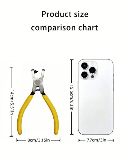1pc 2mm Universal Handheld Watch Band Pliers, Belt Hole Punch Tool, Hole Punch Eyelet Tool, Tag Punching Machine, Strap Hole Puncher Back To School