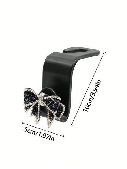 1pc/2pcs Car Seat Back Bowknot Hanging Hook, Multifunctional Storage Backrest Hook