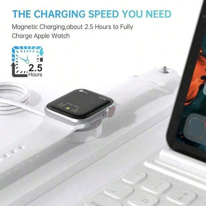 1pc 3.3ft/100cm USB-C Magnetic Wireless Charger Compatible With Apple Watch Series Ultra/Ultra2/9/8/7/SE/6/5/4/3/2/1, Portable And Efficient Charging Cable Suitable For Office, Dorm, And Home