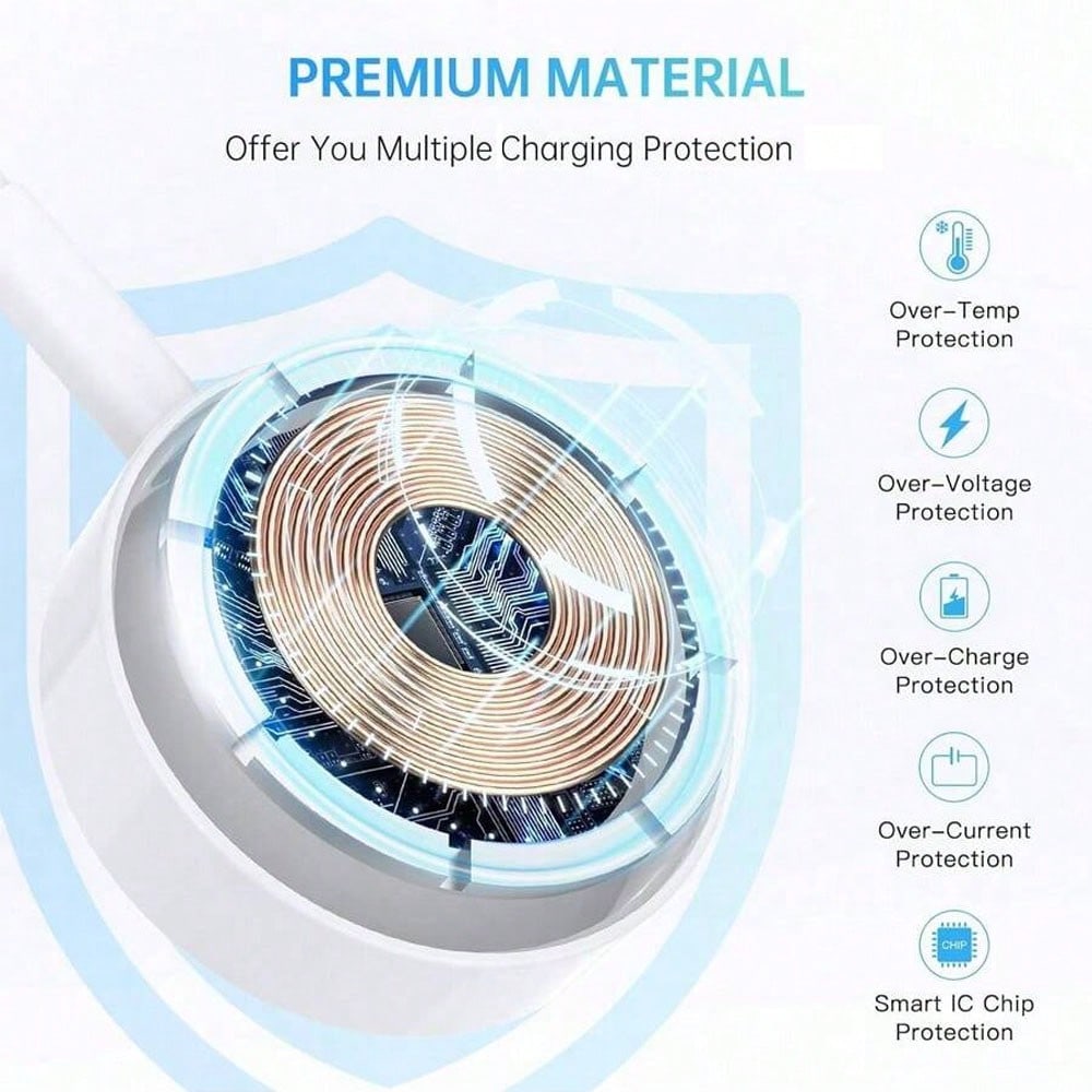 1pc 3.3ft/100cm USB-C Magnetic Wireless Charger Compatible With Apple Watch Series Ultra/Ultra2/9/8/7/SE/6/5/4/3/2/1, Portable And Efficient Charging Cable Suitable For Office, Dorm, And Home
