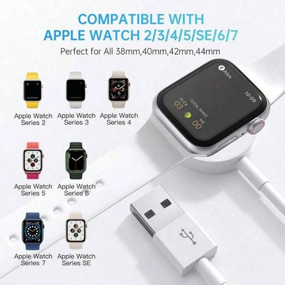 1pc 3.3ft/100cm USB-C Magnetic Wireless Charger Compatible With Apple Watch Series Ultra/Ultra2/9/8/7/SE/6/5/4/3/2/1, Portable And Efficient Charging Cable Suitable For Office, Dorm, And Home