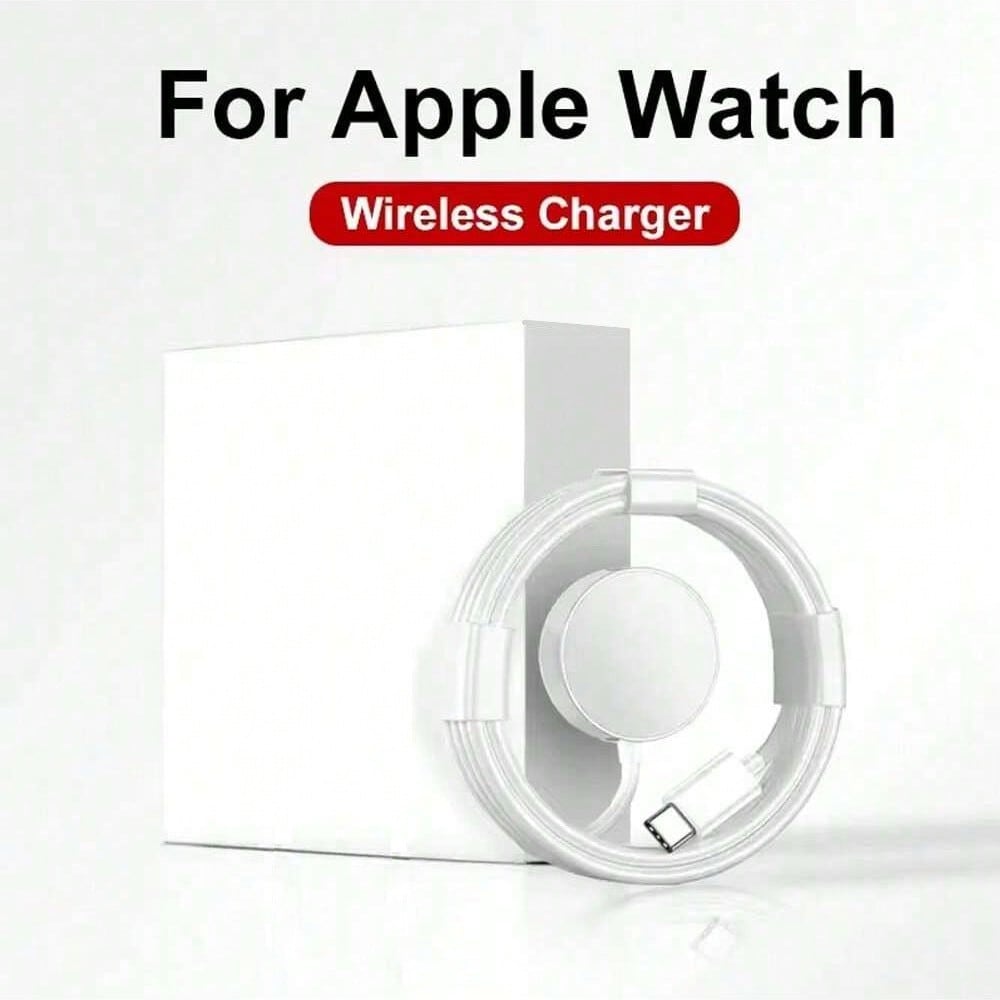 1pc 3.3ft/100cm USB-C Magnetic Wireless Charger Compatible With Apple Watch Series Ultra/Ultra2/9/8/7/SE/6/5/4/3/2/1, Portable And Efficient Charging Cable Suitable For Office, Dorm, And Home