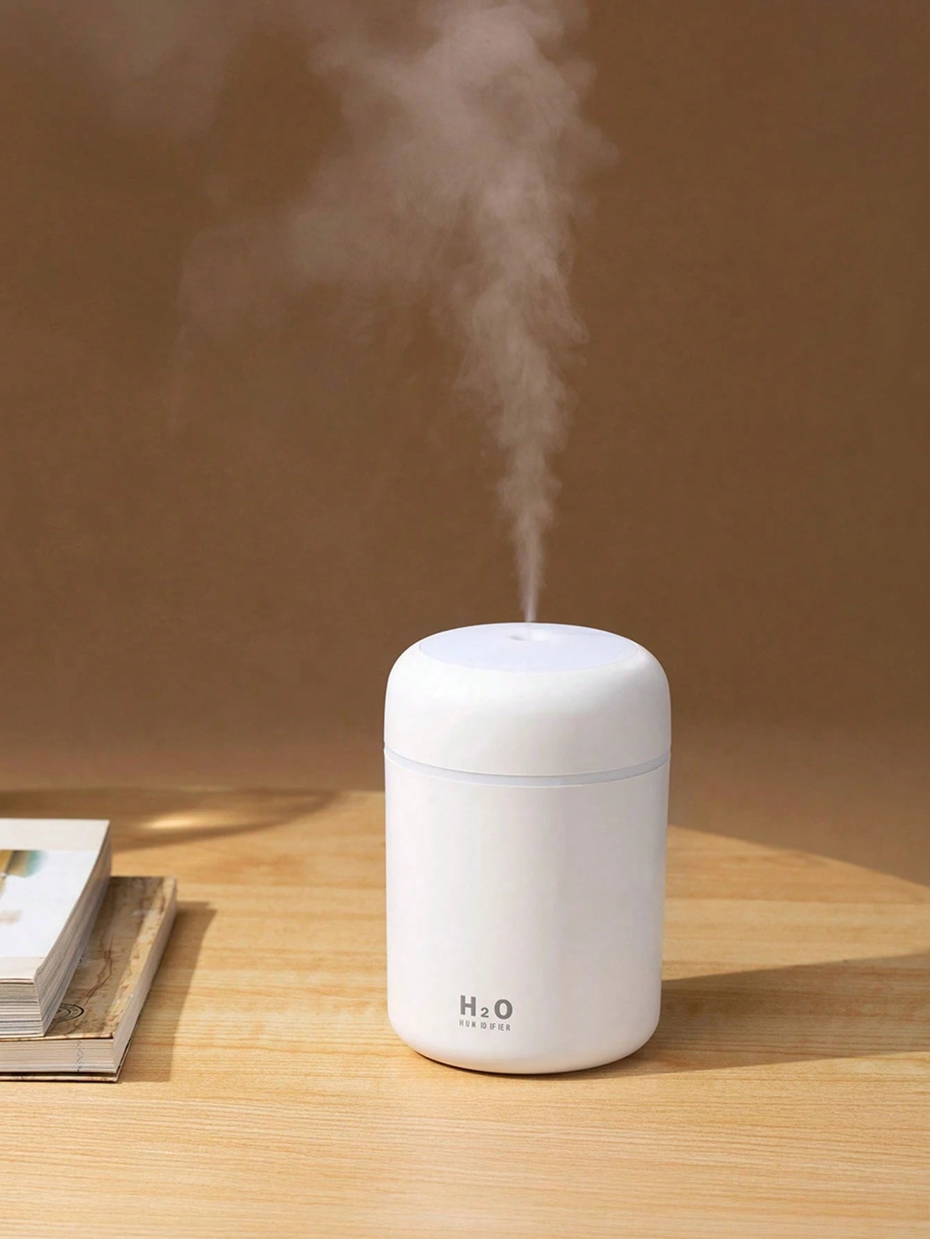 1pc 300ml Colorful Humidifier, USB Powered, With Cool Mist And Bright Ambient Light, 2 Working Modes, Auto Shut-Off, Quiet Mist, Electric Air Humidifier, Bedroom Decor Gift, Home Air Freshener, Suitab