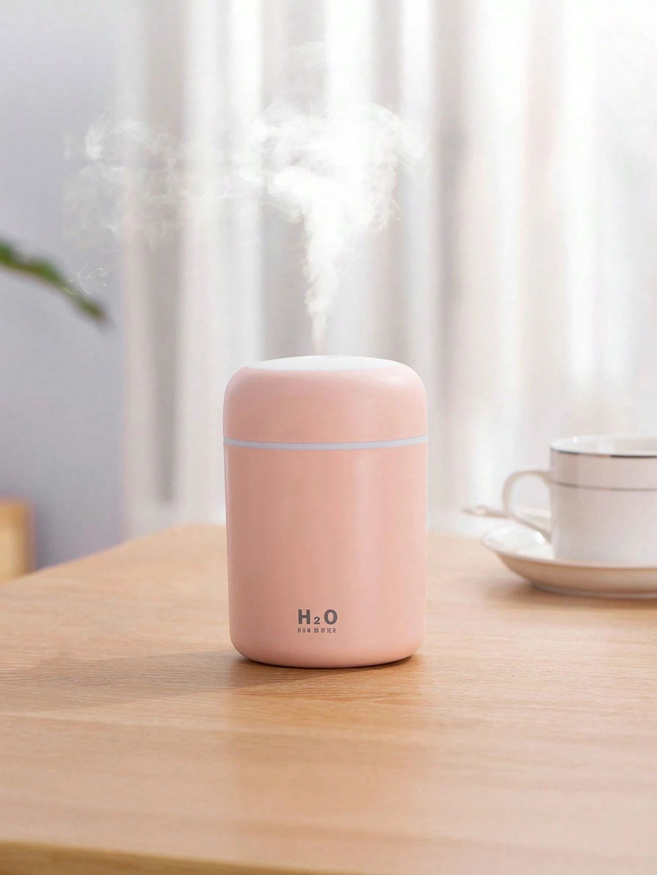 1pc 300ml Colorful Humidifier, USB Powered, With Cool Mist And Bright Ambient Light, 2 Working Modes, Auto Shut-Off, Quiet Mist, Electric Air Humidifier, Bedroom Decor Gift, Home Air Freshener, Suitab