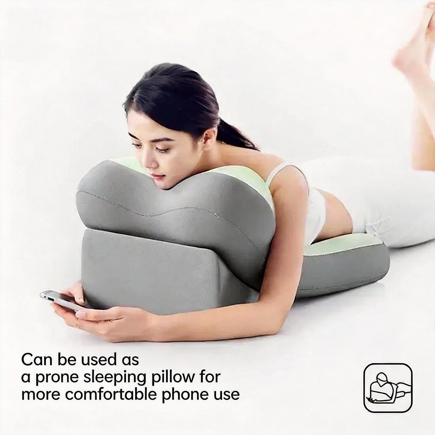 1pc Adjustable & Detachable Ergonomic Memory Foam Wedge Pillow, Inclined Leg Support Cushion, Multi-Functional Backrest Pillow, Suitable For Bed, Sofa, Reading, Travel, Bedroom