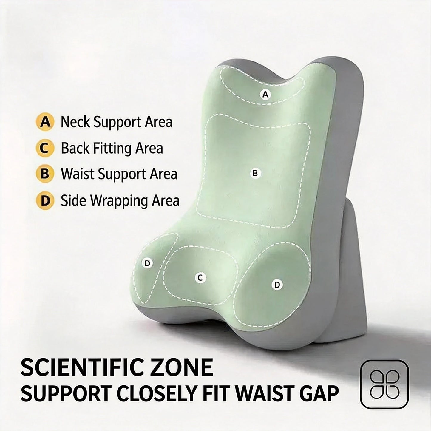 1pc Adjustable & Detachable Ergonomic Memory Foam Wedge Pillow, Inclined Leg Support Cushion, Multi-Functional Backrest Pillow, Suitable For Bed, Sofa, Reading, Travel, Bedroom