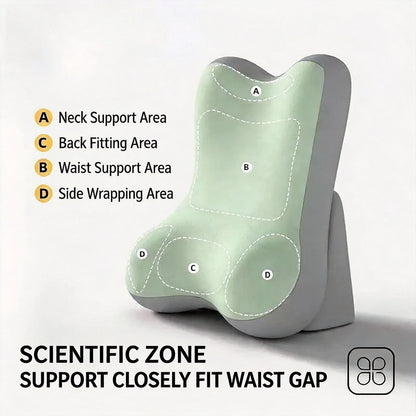 1pc Adjustable & Detachable Ergonomic Memory Foam Wedge Pillow, Inclined Leg Support Cushion, Multi-Functional Backrest Pillow, Suitable For Bed, Sofa, Reading, Travel, Bedroom