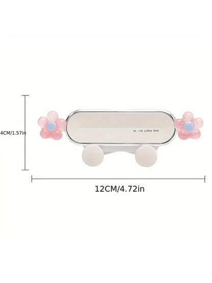 1pc Adorable Strawberry-Shaped Car Phone Holder For Girls- Fun And Functional Design- Easy Installation And Adjustable Angle- Compatible With Most Smartphones