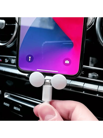 1pc Adorable Strawberry-Shaped Car Phone Holder For Girls- Fun And Functional Design- Easy Installation And Adjustable Angle- Compatible With Most Smartphones