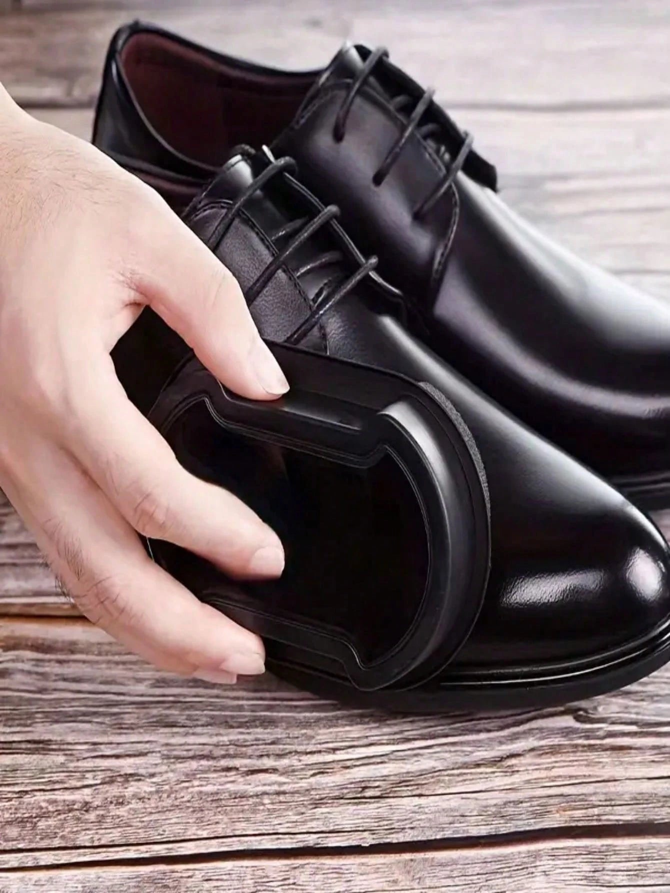 1pc All-in-one Shoe Shine Sponge, Suitable For Cleaning, Maintenance Of Leather Shoes And Bags