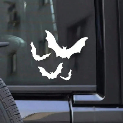1pc AOLIN Halloween Sticker, Black/White/Rainbow Color Optional, Waterproof Vinyl Material, Eerie Gothic Style Decoration, Easy To Apply, Covers Scratches, Universal For Car, SUV, Truck Windows, Hallo