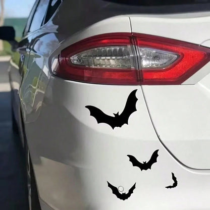 1pc AOLIN Halloween Sticker, Black/White/Rainbow Color Optional, Waterproof Vinyl Material, Eerie Gothic Style Decoration, Easy To Apply, Covers Scratches, Universal For Car, SUV, Truck Windows, Hallo