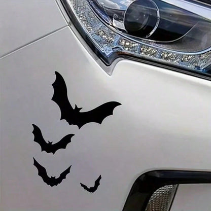 1pc AOLIN Halloween Sticker, Black/White/Rainbow Color Optional, Waterproof Vinyl Material, Eerie Gothic Style Decoration, Easy To Apply, Covers Scratches, Universal For Car, SUV, Truck Windows, Hallo