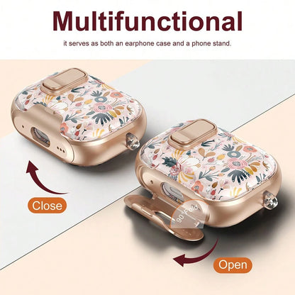 1pc Applicable Apple AirPodsPro 3 Case Bluetooth Headset Protective Cover Compatible With AirPodsPro 2/AirPods4 Multi-Functional Lock Switch Bluetooth Headset Protective Case