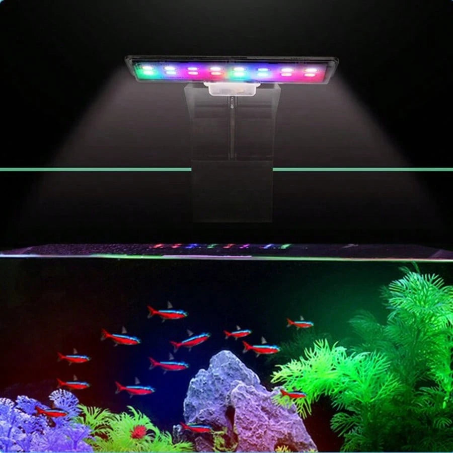 1pc Aquarium Light, Small Landscape Light With USB Port, High Brightness, Clip-On Desk Fish Tank Light, Plant Growth Supplementary Light, Clip-On Light And Ambient Light, 180° Lighting Angle, Suitable