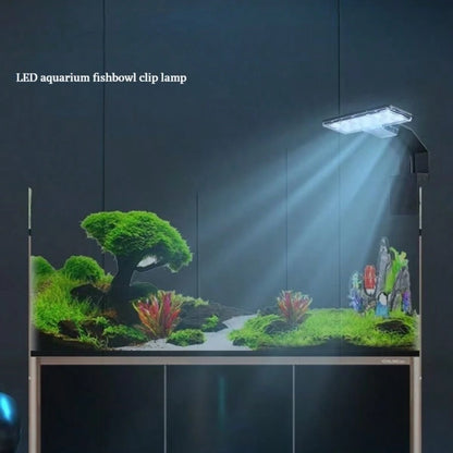 1pc Aquarium Light, Small Landscape Light With USB Port, High Brightness, Clip-On Desk Fish Tank Light, Plant Growth Supplementary Light, Clip-On Light And Ambient Light, 180° Lighting Angle, Suitable