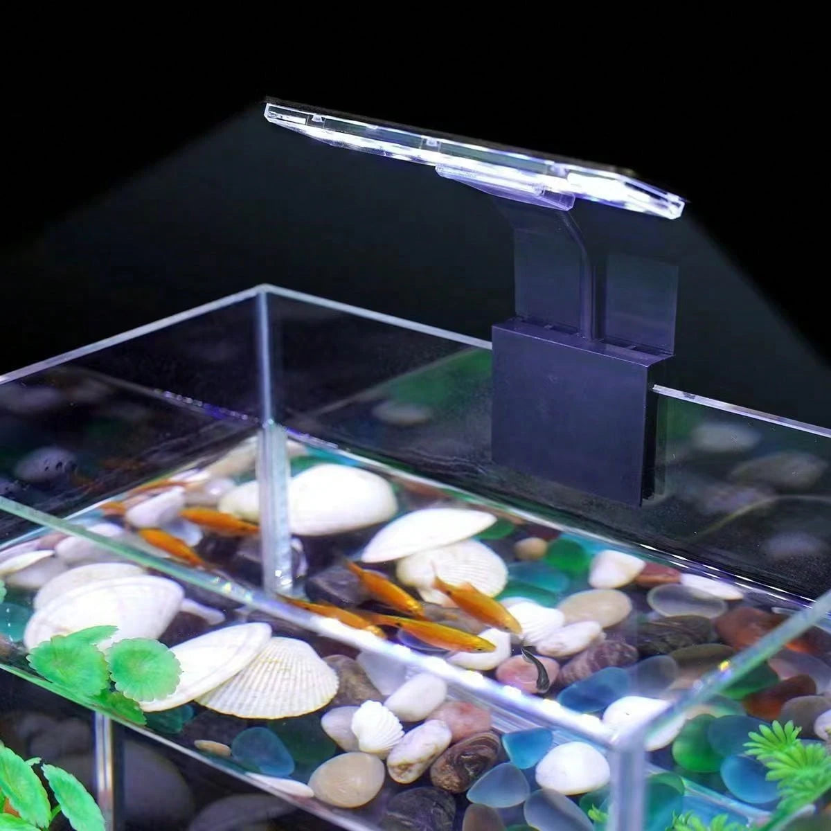 1pc Aquarium Light, Small Landscape Light With USB Port, High Brightness, Clip-On Desk Fish Tank Light, Plant Growth Supplementary Light, Clip-On Light And Ambient Light, 180° Lighting Angle, Suitable
